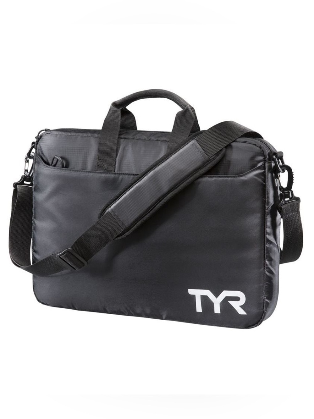🆕 🔥 TYR Black Men's Laptop Briefcase with Shoulder Strap NWT